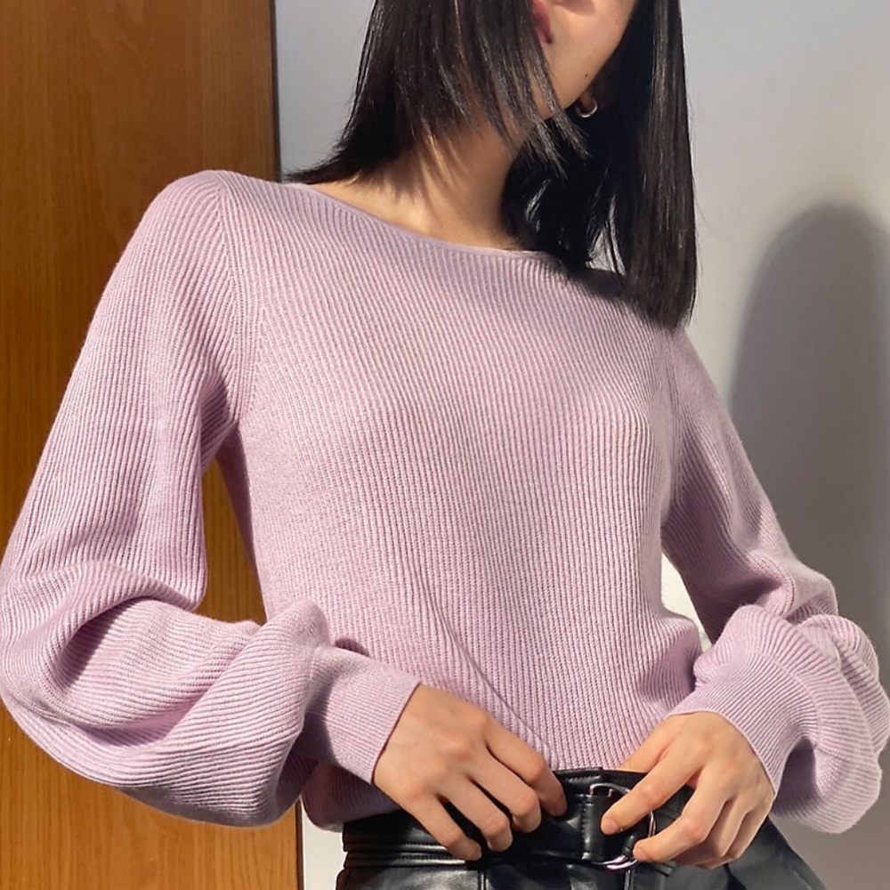 Aritzia babaton column sweater heather gray 2xs
